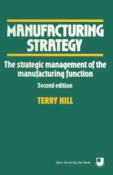 Cover of Manufacturing Strategy