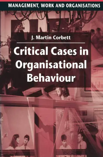Cover of Critical Cases in Organisational Behaviour