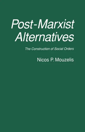 Cover of Post-Marxist Alternatives