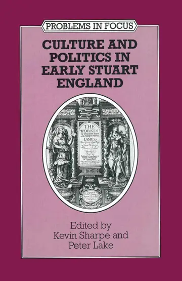 Cover of Culture and Politics in Early Stuart England