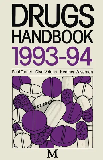 Cover of Drugs Handbook 1993-94