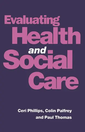 Cover of Evaluating Health and Social Care