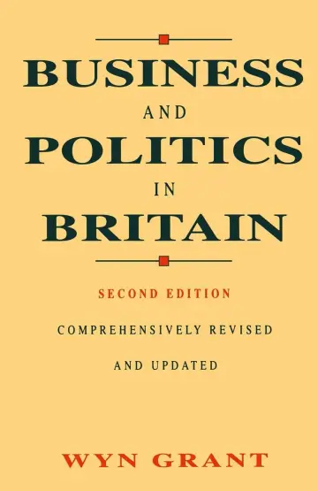 Cover of Business and Politics in Britain