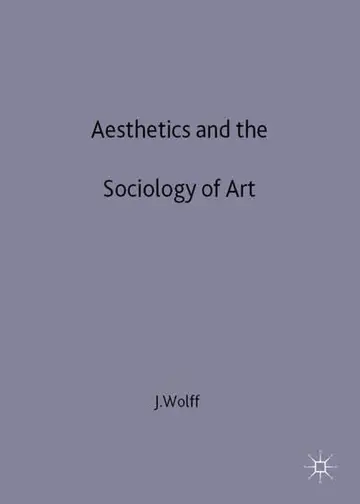 Cover of Aesthetics and the Sociology of Art