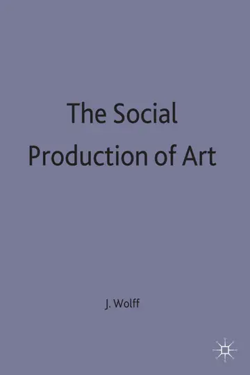 Cover of The Social Production of Art