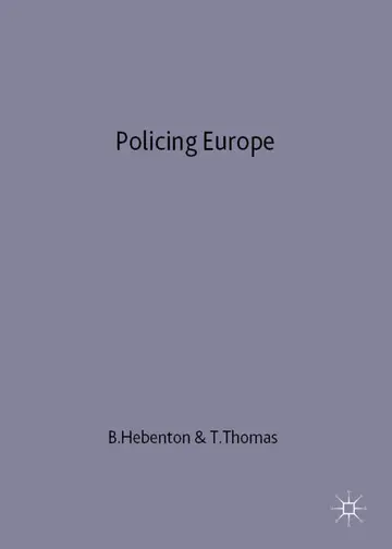 Cover of Policing Europe