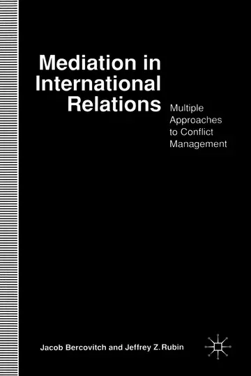 Cover of Mediation in International Relations
