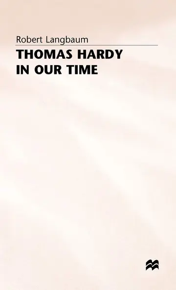 Cover of Thomas Hardy in our Time