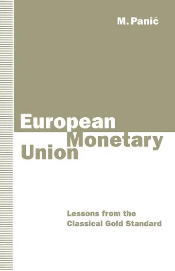 Cover of European Monetary Union