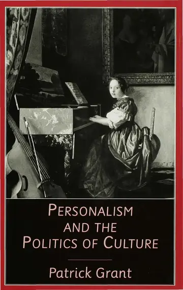 Cover of Personalism and the Politics of Culture