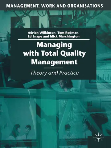 Cover of Managing with Total Quality Management