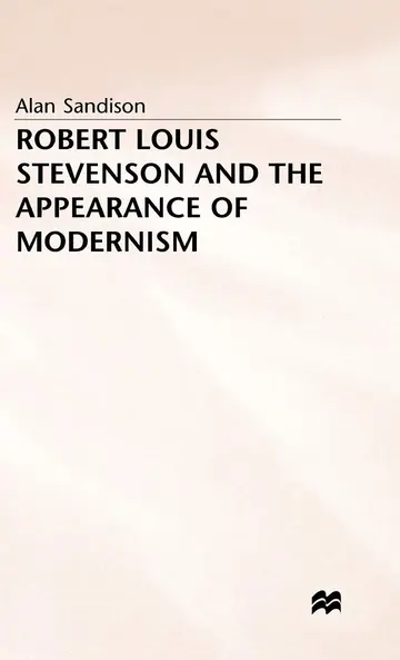 Cover of Robert Louis Stevenson and the Appearance of Modernism