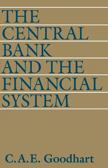Cover of The Central Bank and the Financial System