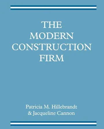 Cover of The Modern Construction Firm