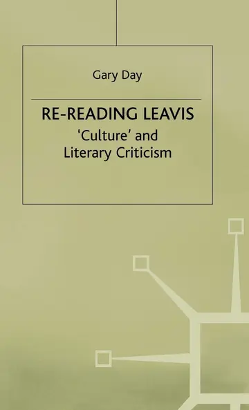 Cover of Re-Reading Leavis