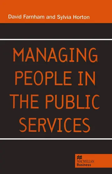 Cover of Managing People in the Public Services