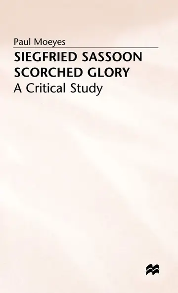 Cover of Siegfried Sassoon