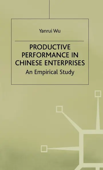 Cover of Productive Performance of Chinese Enterprises