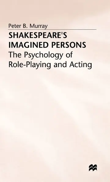Cover of Shakespeare’s Imagined Persons