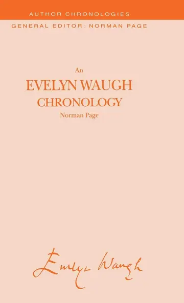Cover of An Evelyn Waugh Chronology