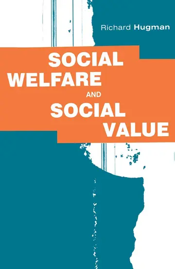Cover of Social Welfare and Social Value