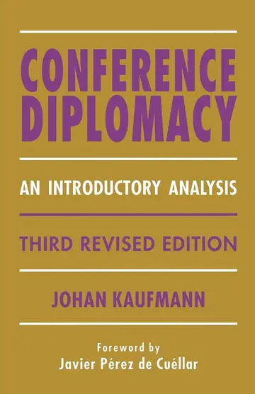 Cover of Conference Diplomacy