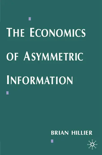 Cover of The Economics of Asymmetric Information