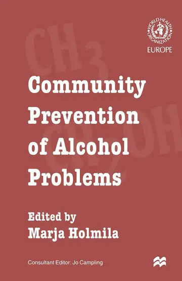 Cover of Community Prevention of Alcohol Problems