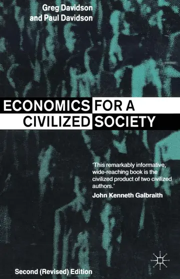 Cover of Economics for a Civilized Society