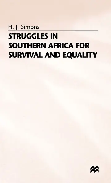 Cover of Struggles in Southern Africa for Survival and Equality