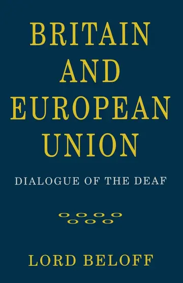Cover of Britain and European Union