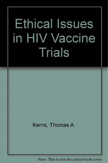Cover of Ethical Issues in HIV Vaccine Trials