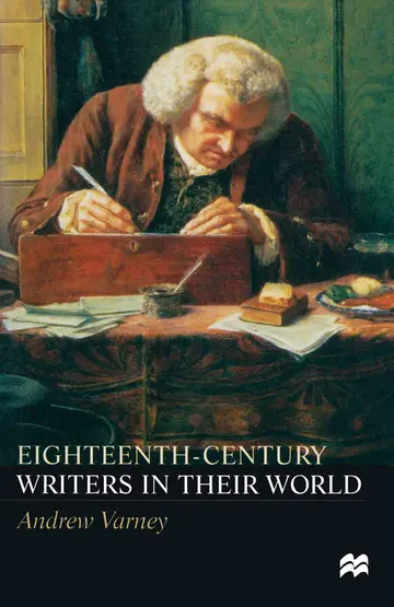 Cover of Eighteenth-Century Writers in their World