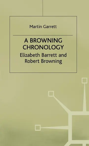 Cover of A Browning Chronology