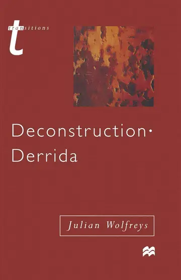 Cover of Deconstruction - Derrida