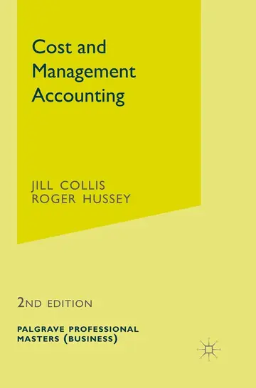 Cover of Cost and Management Accounting (Palgrave Professional Masters (Business))