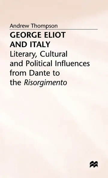 Cover of George Eliot and Italy