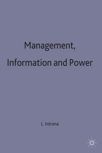 Cover of Management, Information and Power