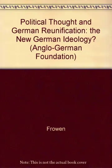 Cover of Political Thought and German Reunification