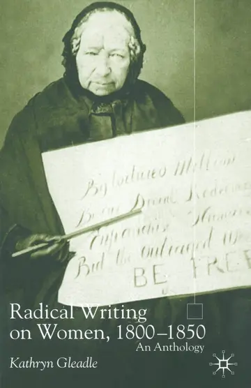Cover of Radical Writing on Women, 1800–1850