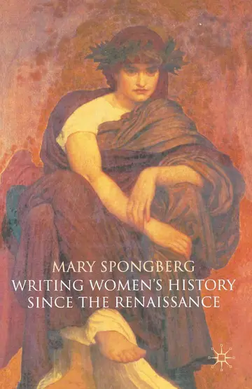 Cover of Writing Women's History Since the Renaissance