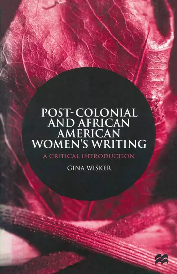 Cover of Post-Colonial and African American Women's Writing
