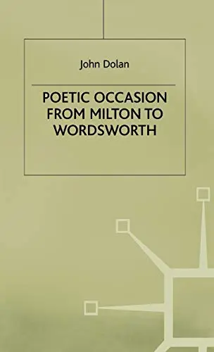Cover of Poetic Occasion from Milton to Wordsworth