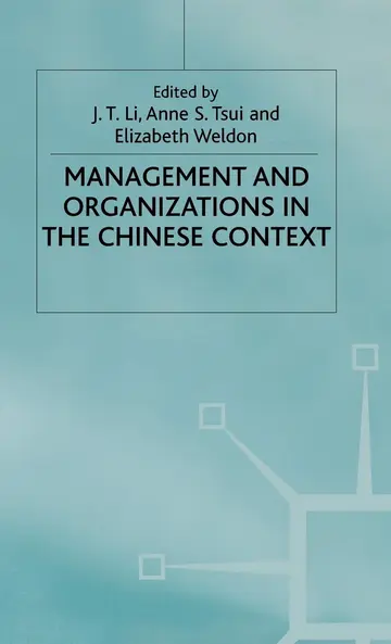 Cover of Management and Organizations in the Chinese Context