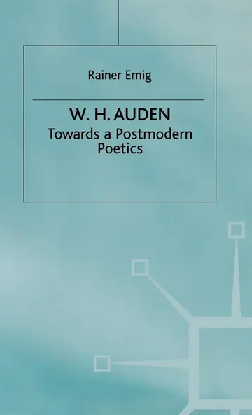 Cover of W.H. Auden