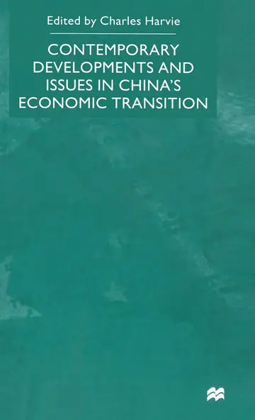 Cover of Contemporary Developments and Issues in China's Economic Transition