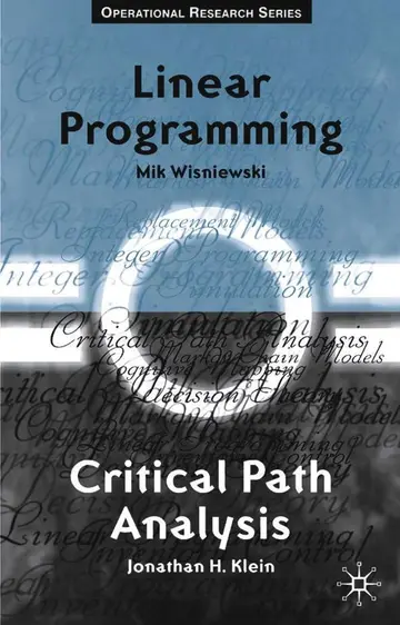 Cover of Critical Path Analysis and Linear Programming