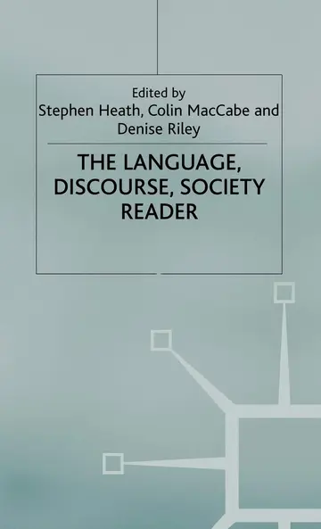 Cover of The Language, Discourse, Society Reader