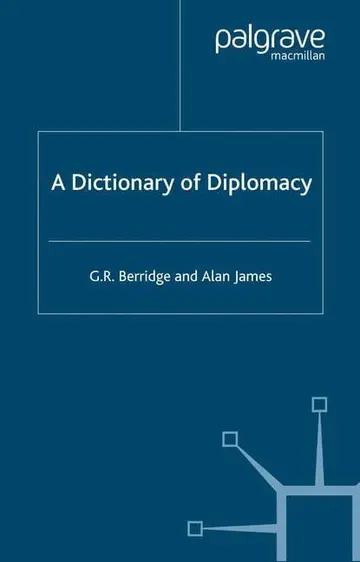 Cover of Dictionary of Diplomacy