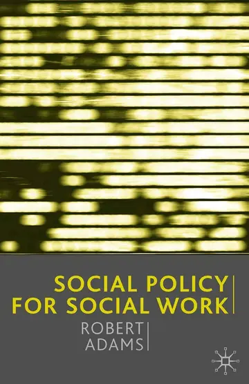 Cover of Social Policy for Social Work